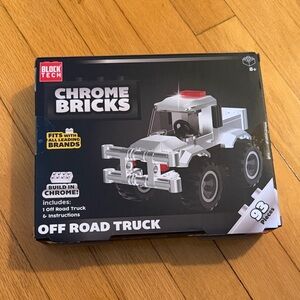 Chrome Bricks Off Road Truck - Silver and Black